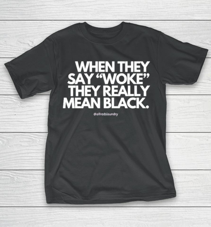 When They Say Woke They Really Mean Blacks T-Shirt