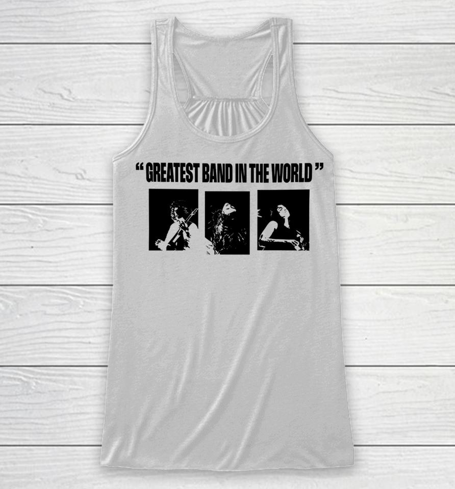 Whereismuna Store Greatest Band In The World Racerback Tank