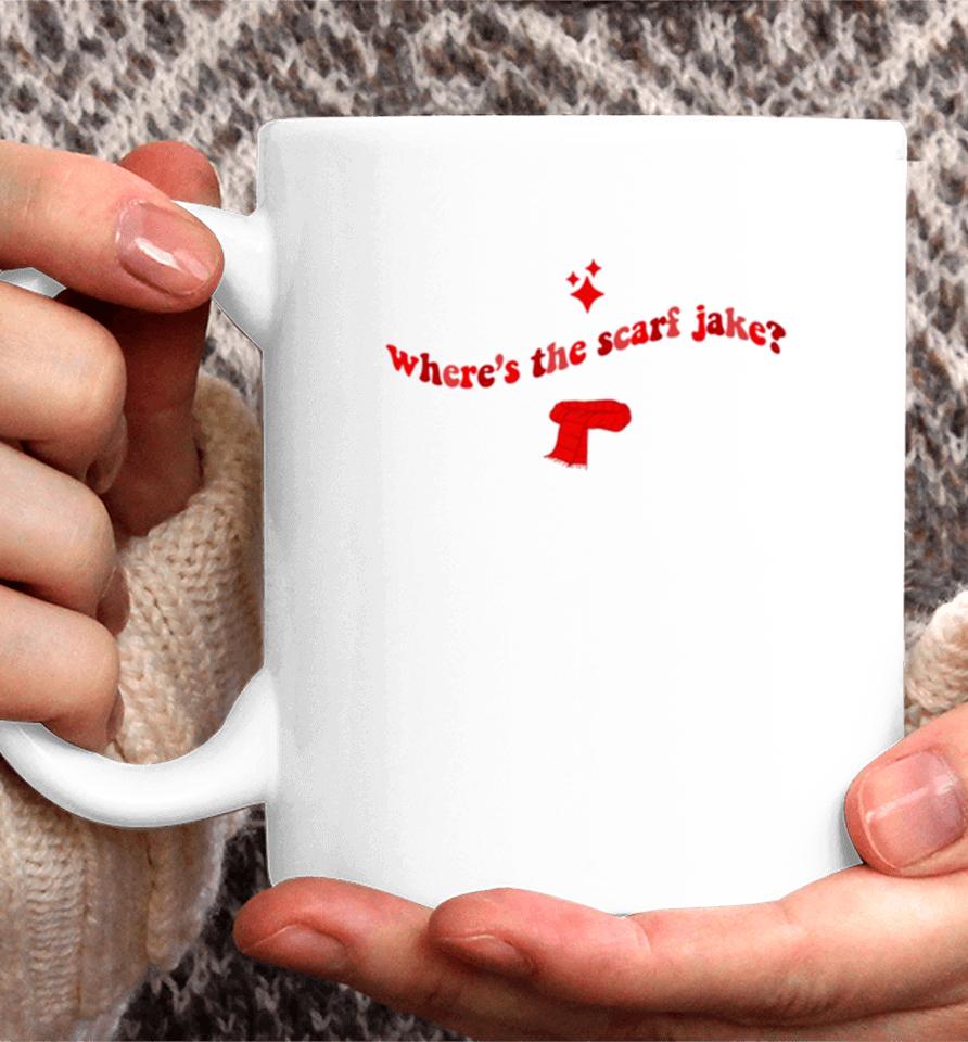 Where’s The Scarf Jake All Too Well Taylor Swift Red Merch Coffee Mug
