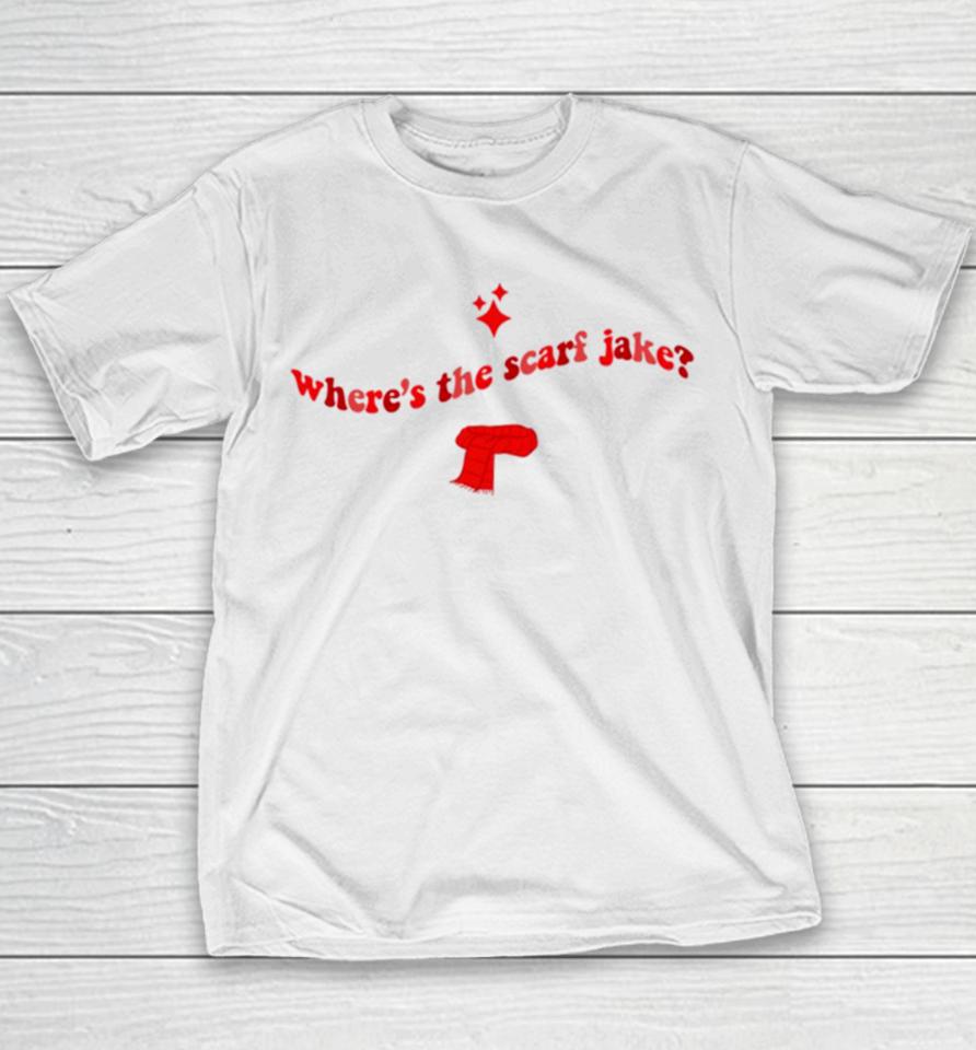 Where’s The Scarf Jake All Too Well Taylor Swift Red Merch Youth T-Shirt