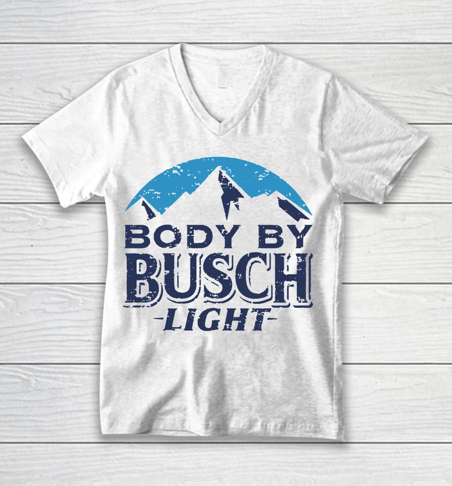 Whiskey Riff Merch Body By Busch Light Unisex V-Neck T-Shirt