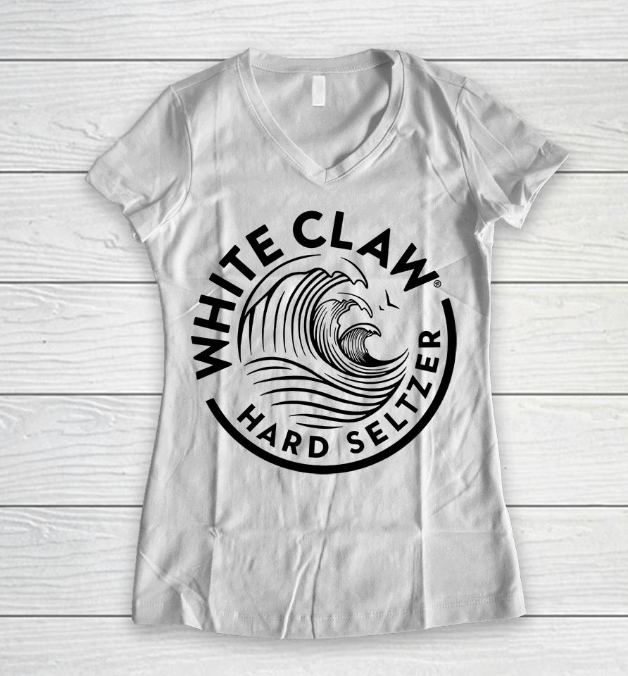 White Claw Hard Seltzer Women V-Neck T-Shirt