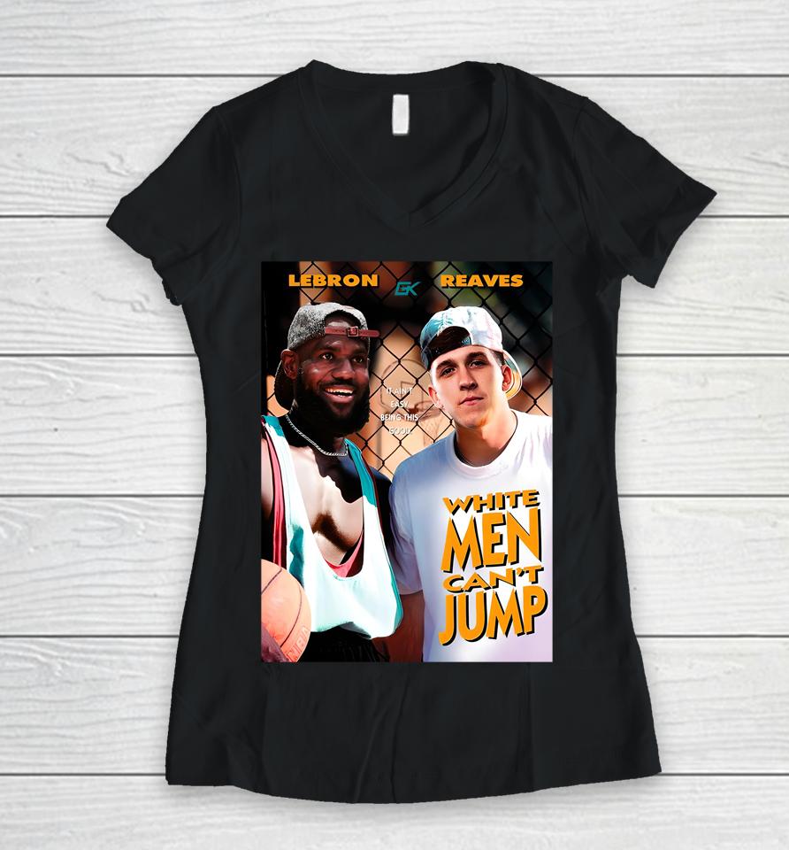 White Men Can't Jump Bron Reaves Women V-Neck T-Shirt