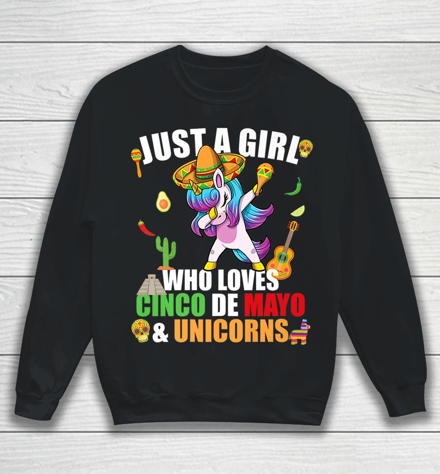 Who Loves Cinco De Mayo Unicorns Mexican Party Sweatshirt