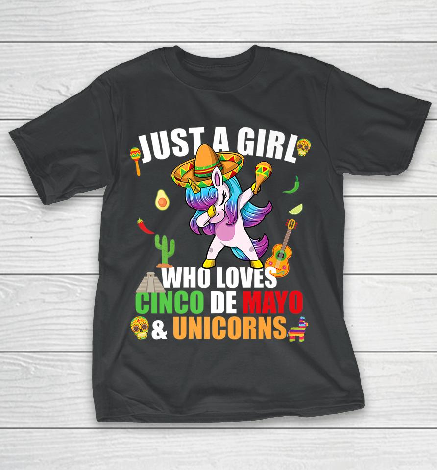 Who Loves Cinco De Mayo Unicorns Mexican Party T-Shirt