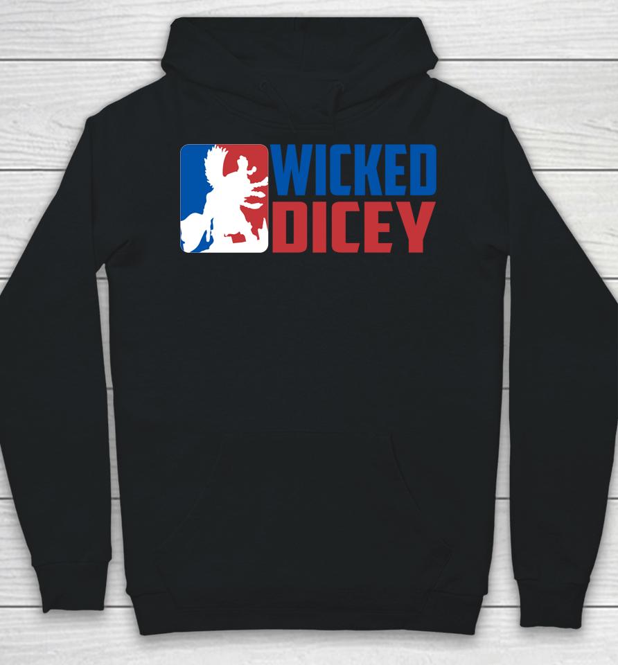 Wicked Dicey Baseball Logo Style Hoodie