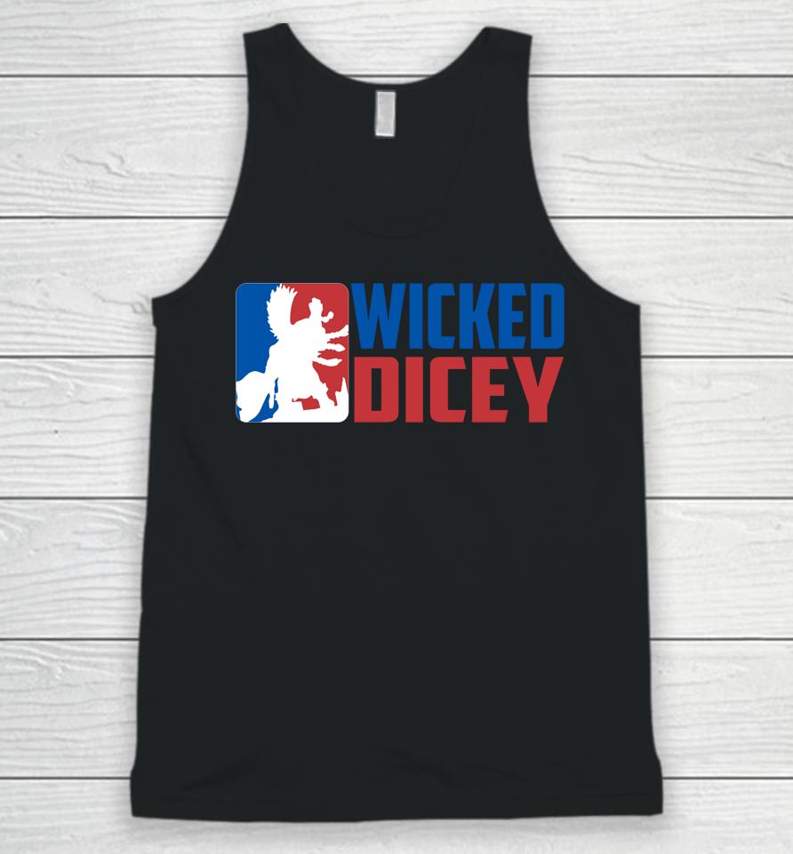 Wicked Dicey Baseball Logo Style Unisex Tank Top