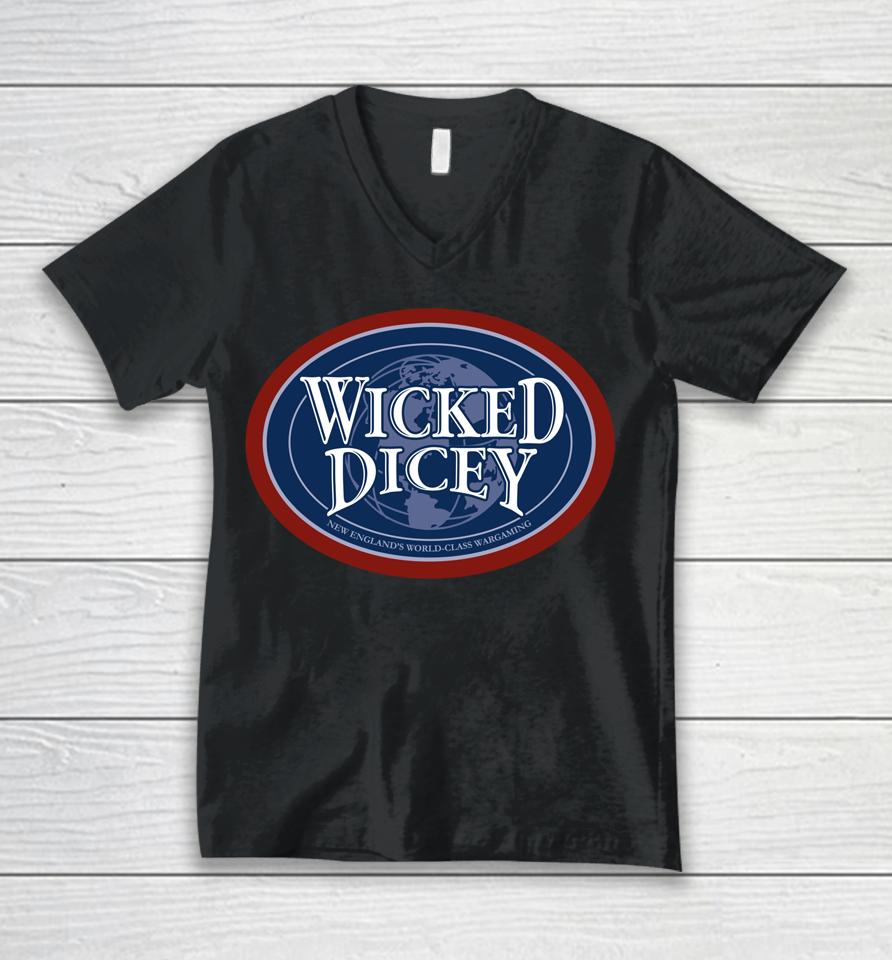 Wicked Dicey Unisex V-Neck T-Shirt