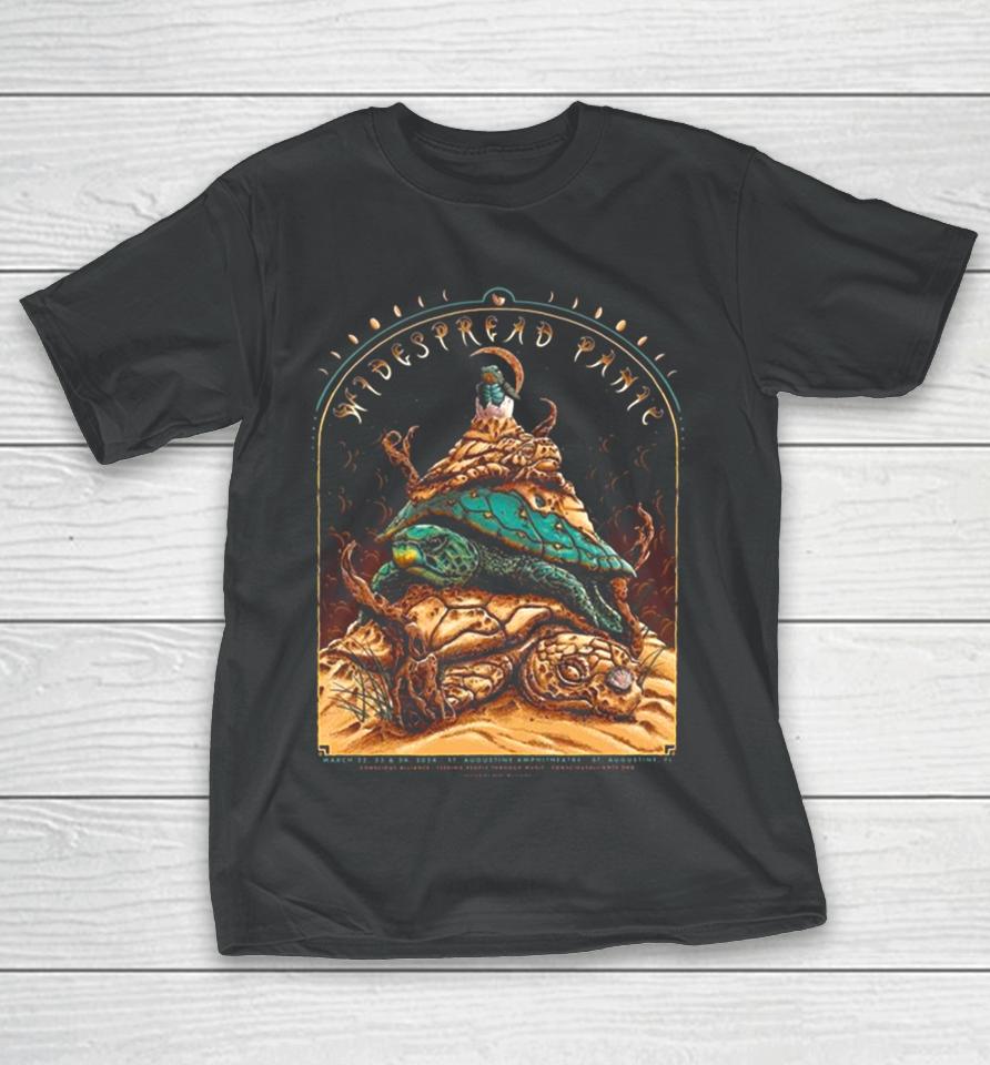 Widespread Panic And Conscious Alliance Team Up In St Augustine From 22 To 24 March 2024 T-Shirt