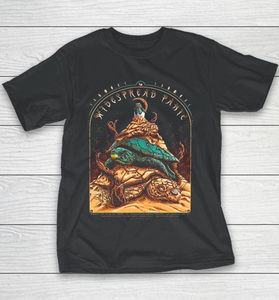 Widespread Panic And Conscious Alliance Team Up In St Augustine From 22 To 24 March 2024 Youth T-Shirt