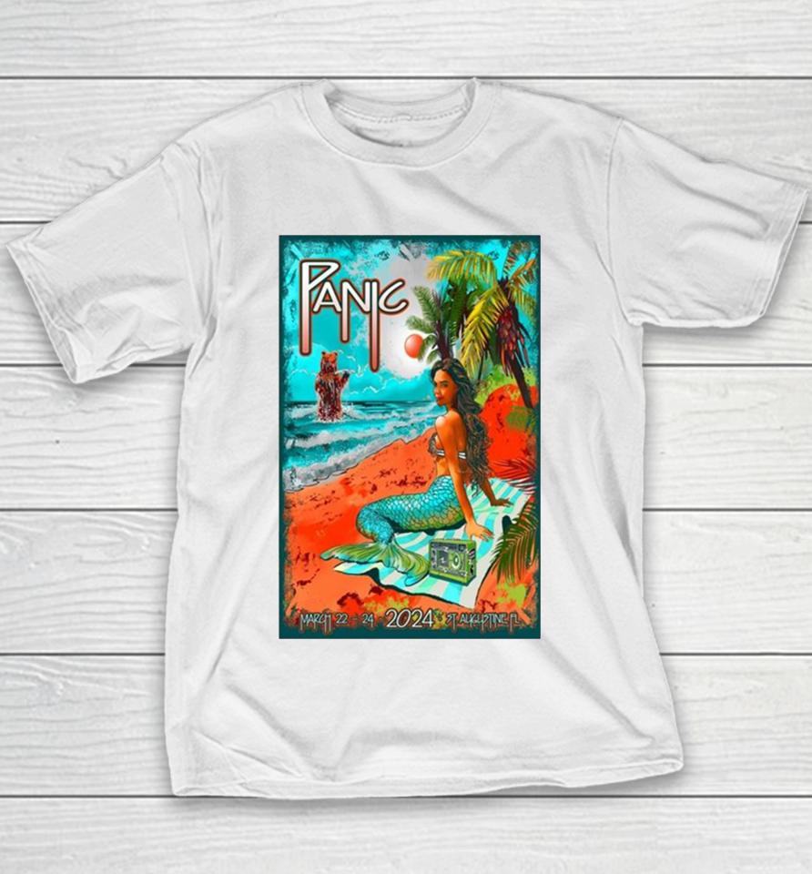 Widespread Panic Show March 22 24, 2024 St. Augustine Amphitheatre St. Augustine, Fl Youth T-Shirt