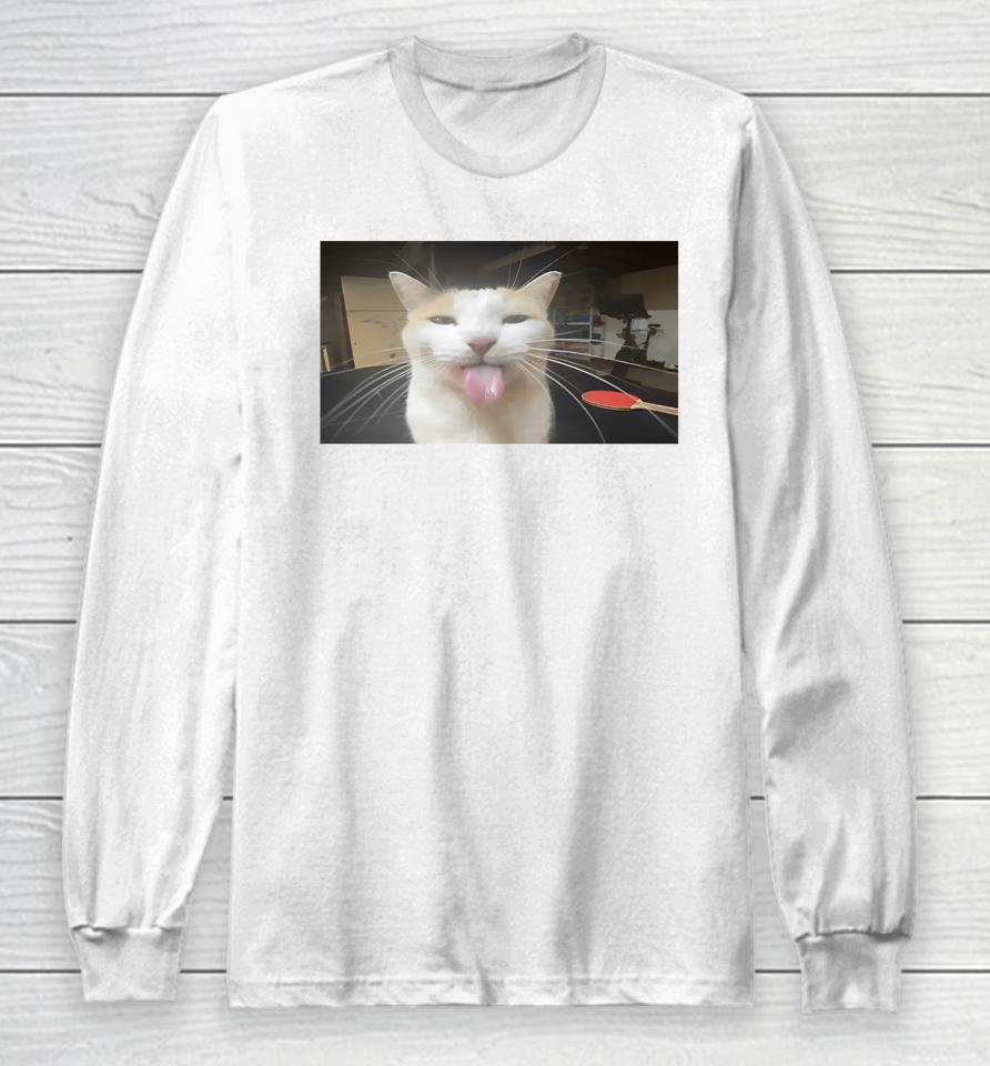 Wilbur Bleh Cat Long Sleeve T-Shirt