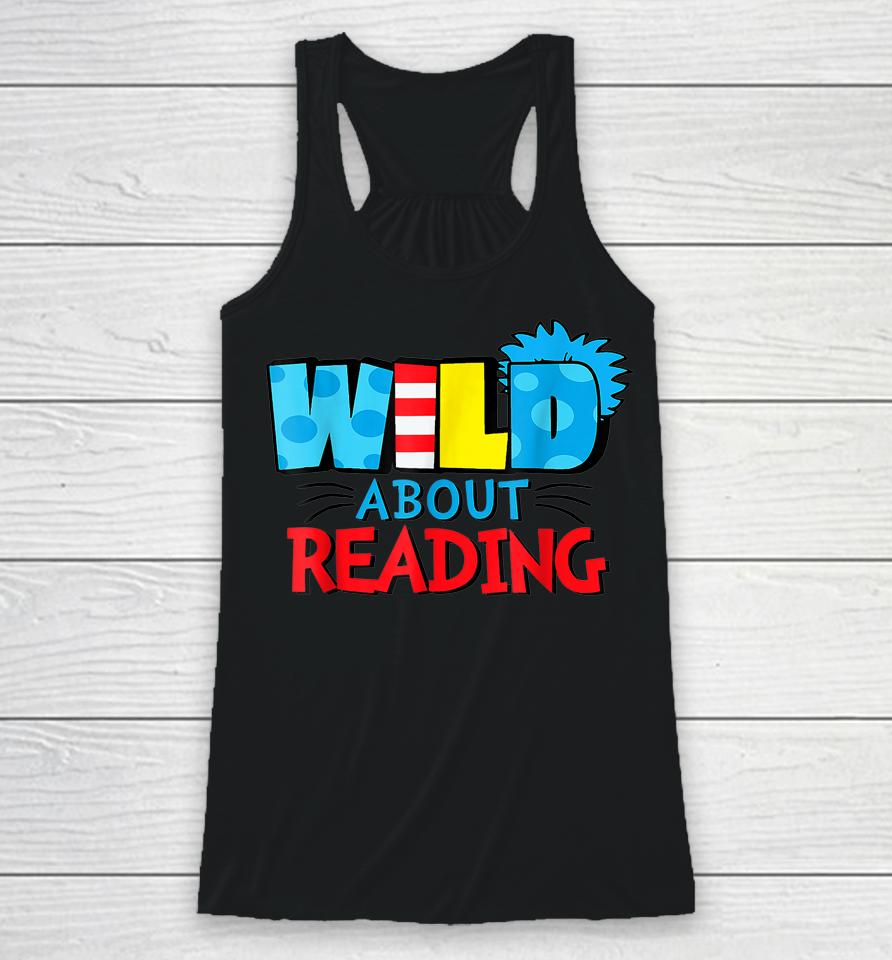 Wild About Reading Dr Teacher Racerback Tank
