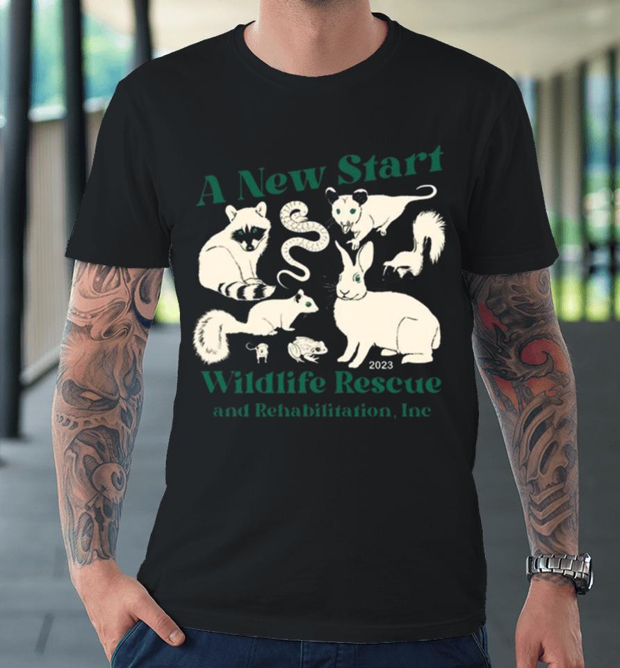 Wildlife Rescue Critters By A New Start Wildlife Rescue &Amp; Rehabilitation Premium T-Shirt