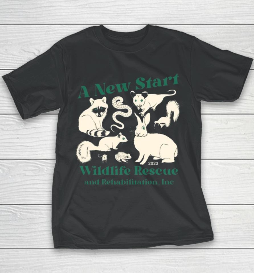 Wildlife Rescue Critters By A New Start Wildlife Rescue &Amp; Rehabilitation Youth T-Shirt