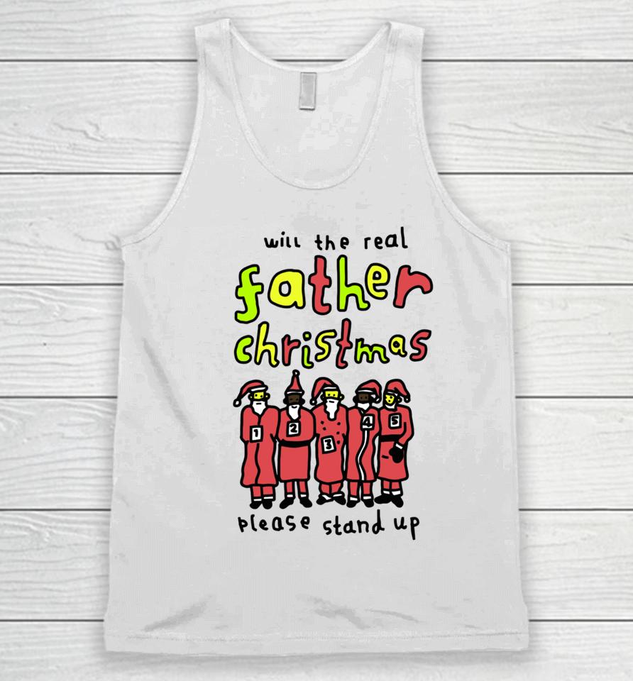 Will The Real Father Christmas Please Stand Up Santa Unisex Tank Top