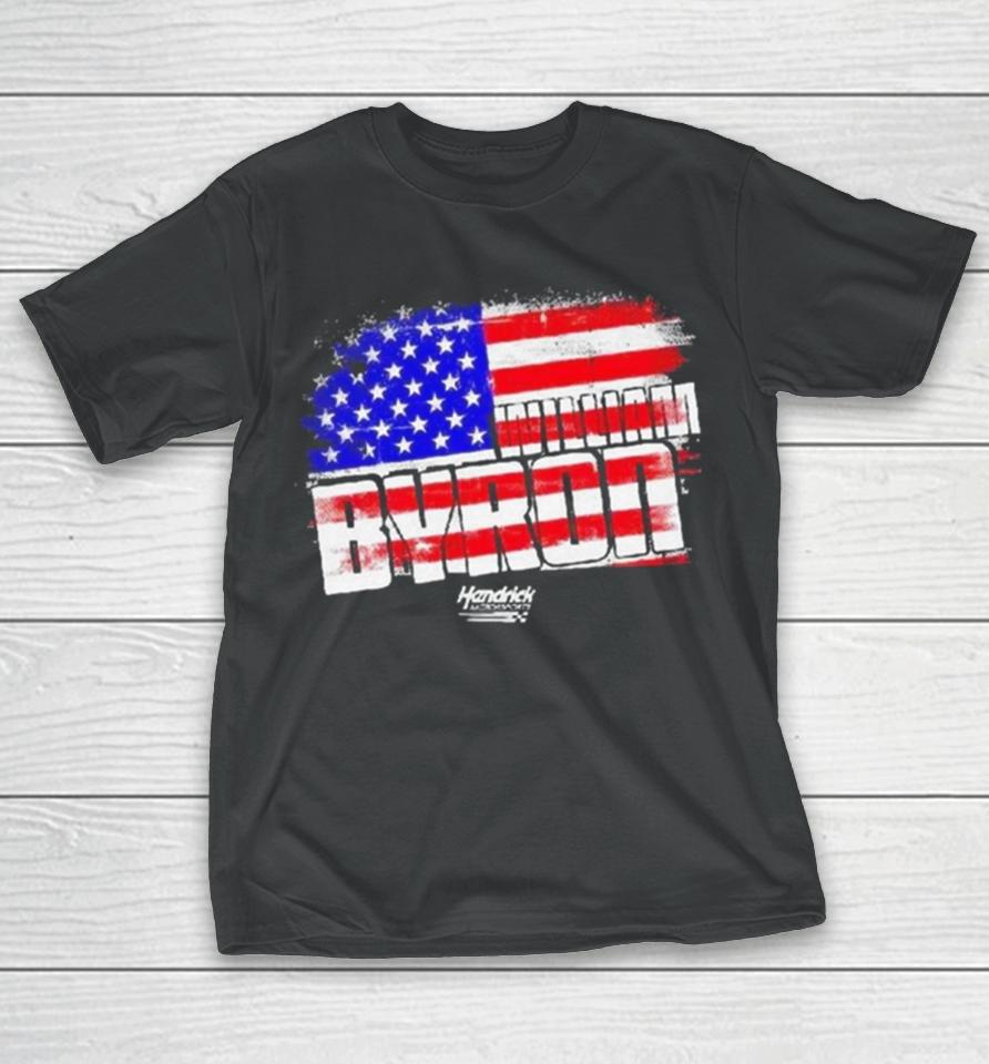 William Byron Nascar Cup Series Usa Flag T-Shirt