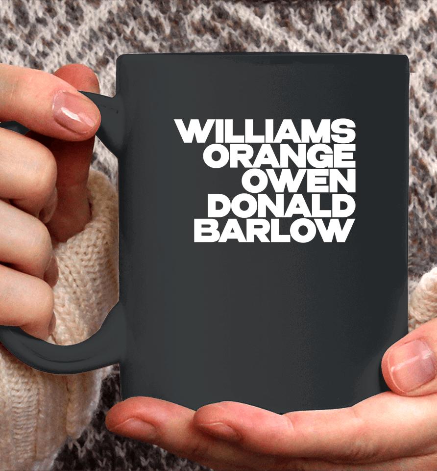 Williams Orange Owen Donald Barlow Coffee Mug
