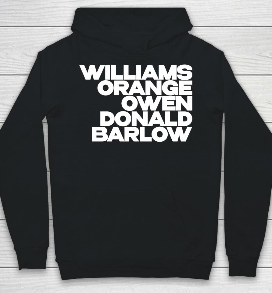 Williams Orange Owen Donald Barlow Hoodie