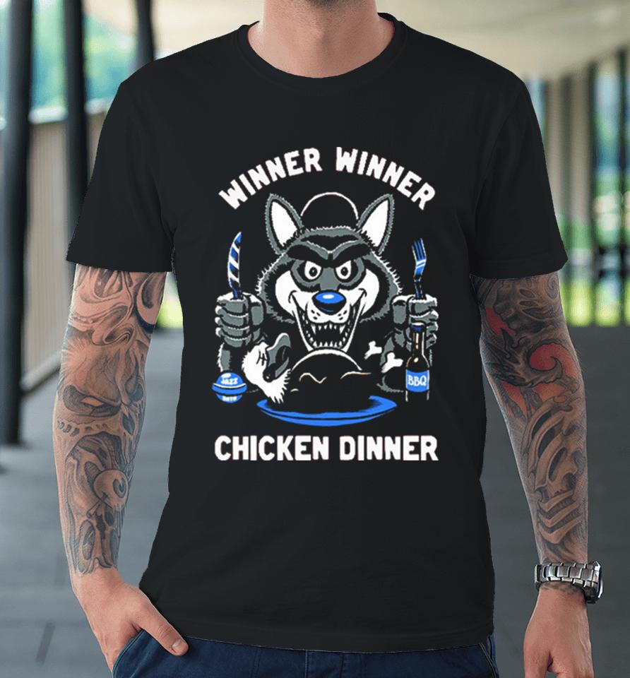 Winner Winner Chicken Dinner Kc Vs Philly Chiefs Patrick Mahomes Inspired Premium T-Shirt