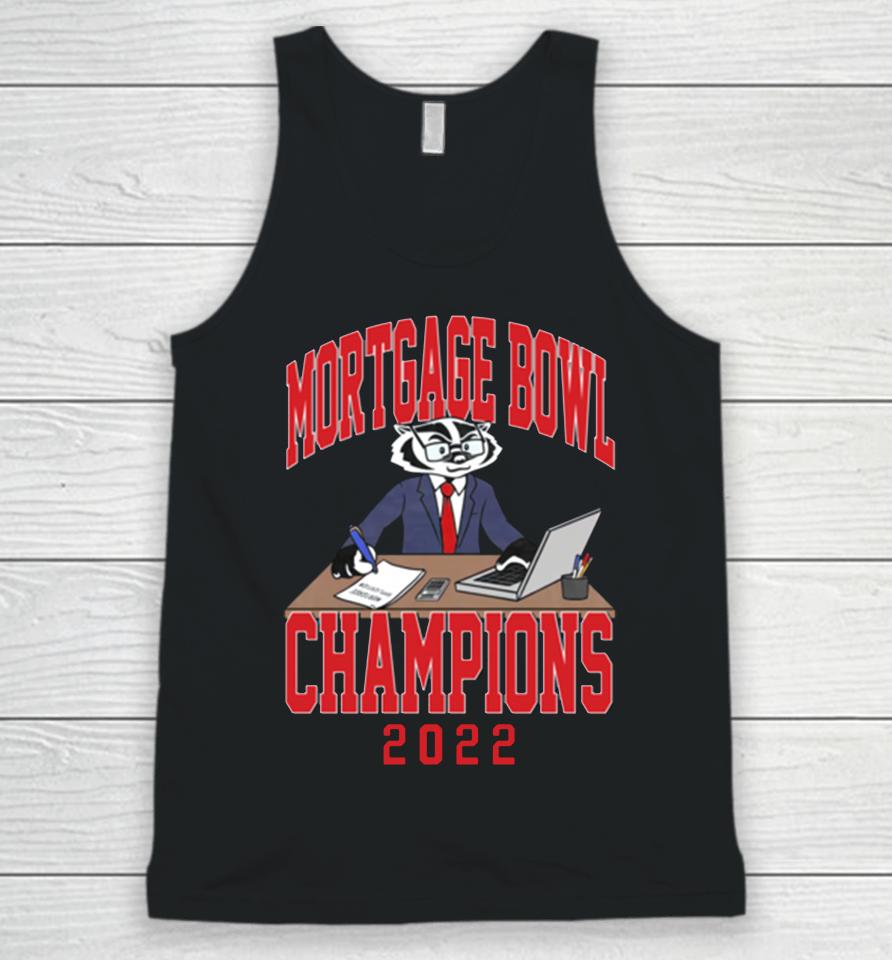 Wisconsin Badgers 2022 Mortgage Bowl Champions Unisex Tank Top