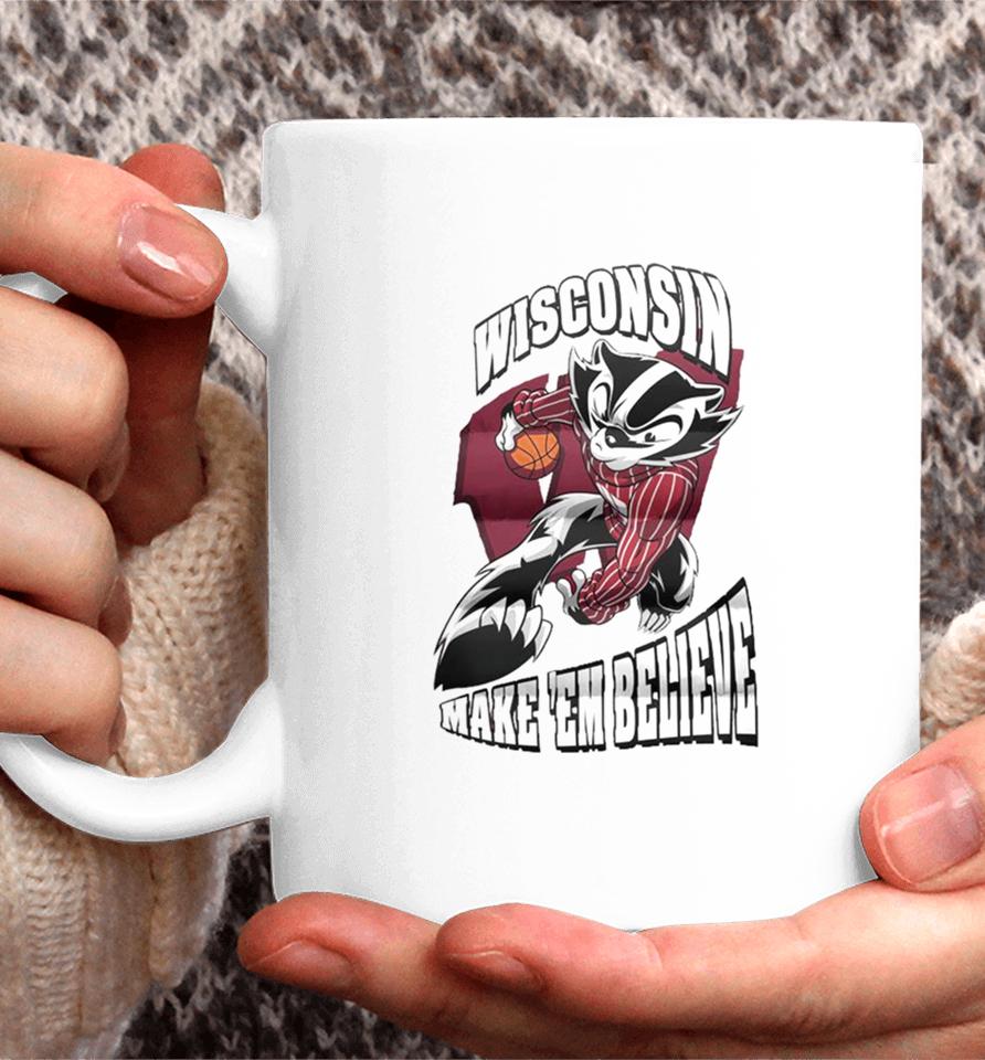 Wisconsin Badgers Make ’Em Believe Mascot Coffee Mug