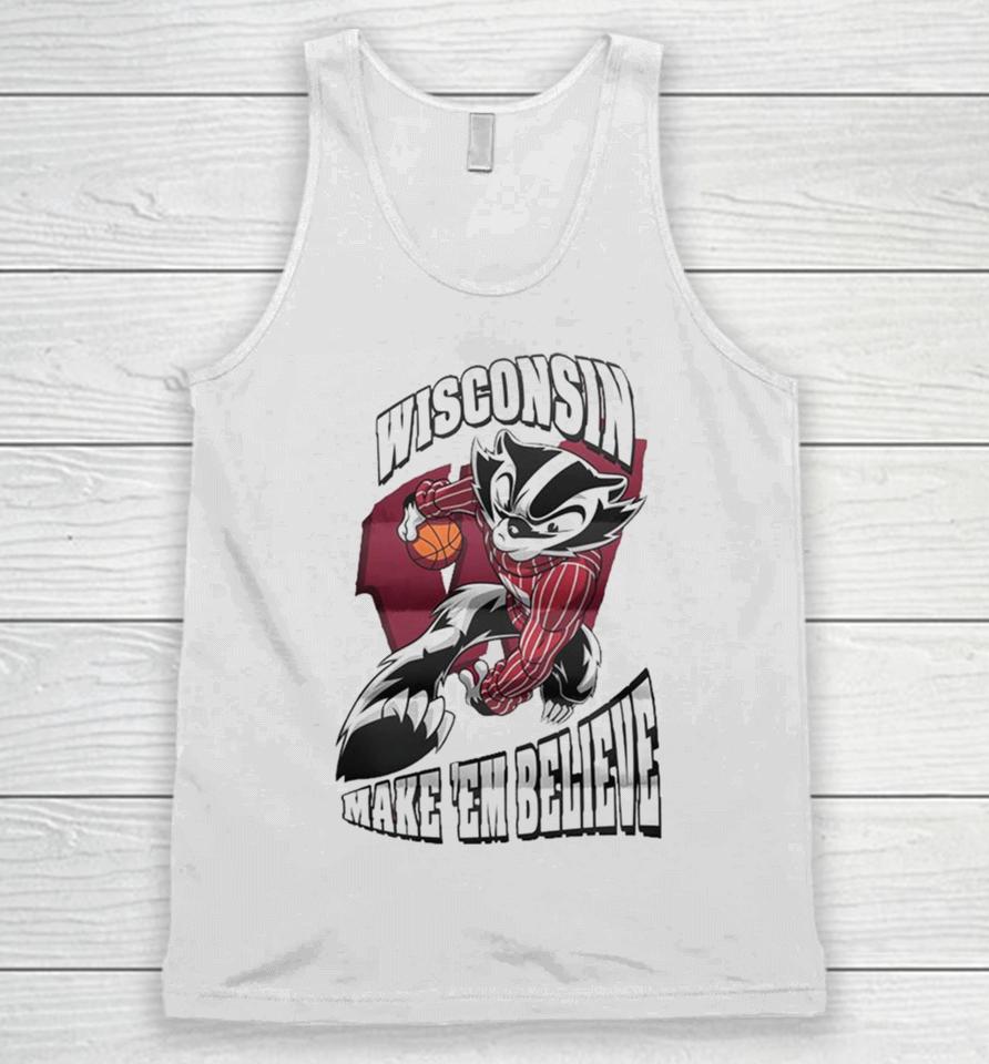Wisconsin Badgers Make ’Em Believe Mascot Unisex Tank Top