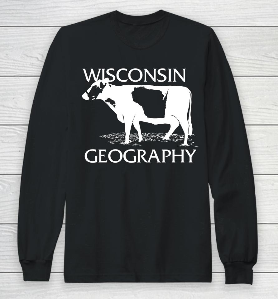 Wisconsin Geography Long Sleeve T-Shirt