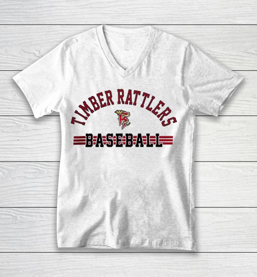 Wisconsin Timber Rattlers Baseball Logo Unisex V-Neck T-Shirt