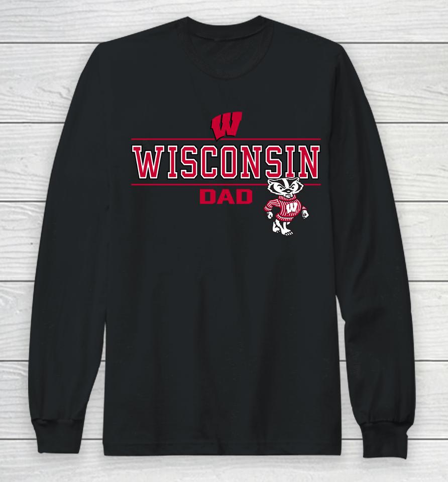 Wisconsin Volleyball Dad Long Sleeve T-Shirt