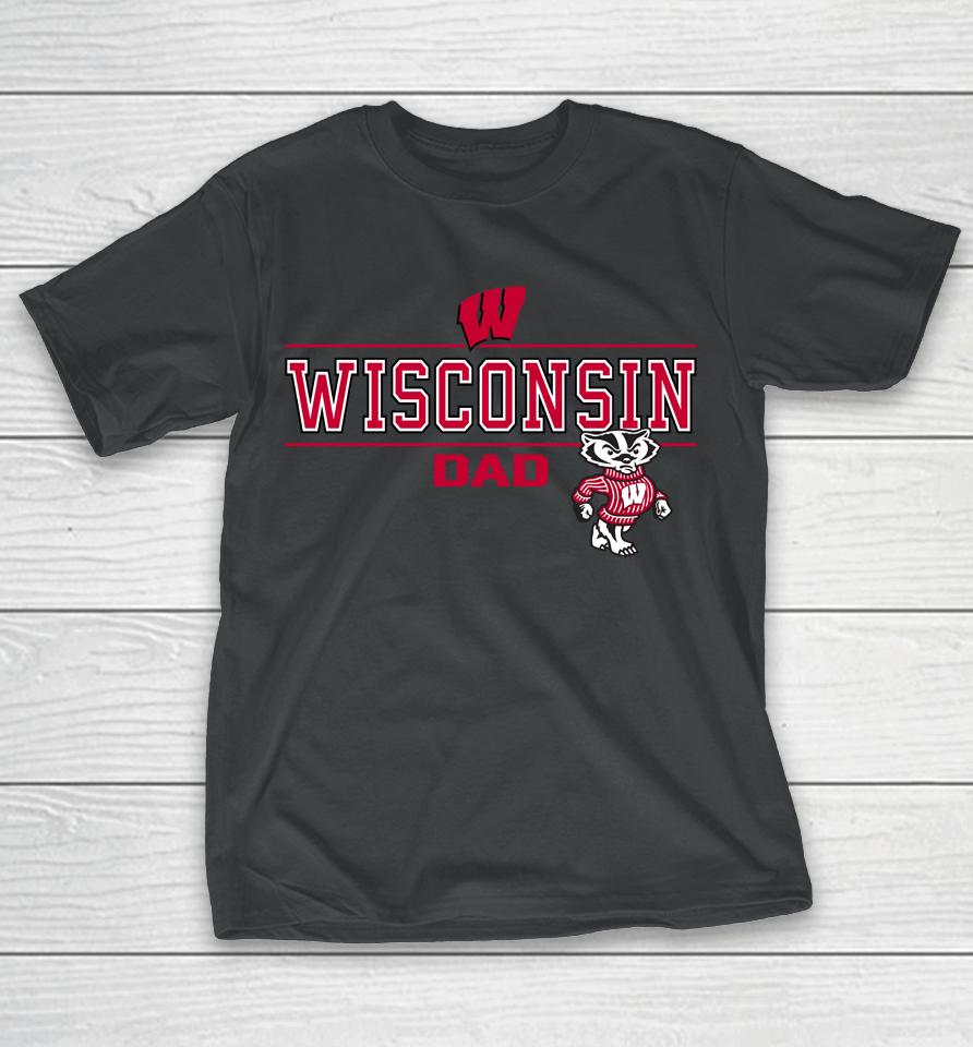 Wisconsin Volleyball Dad T-Shirt