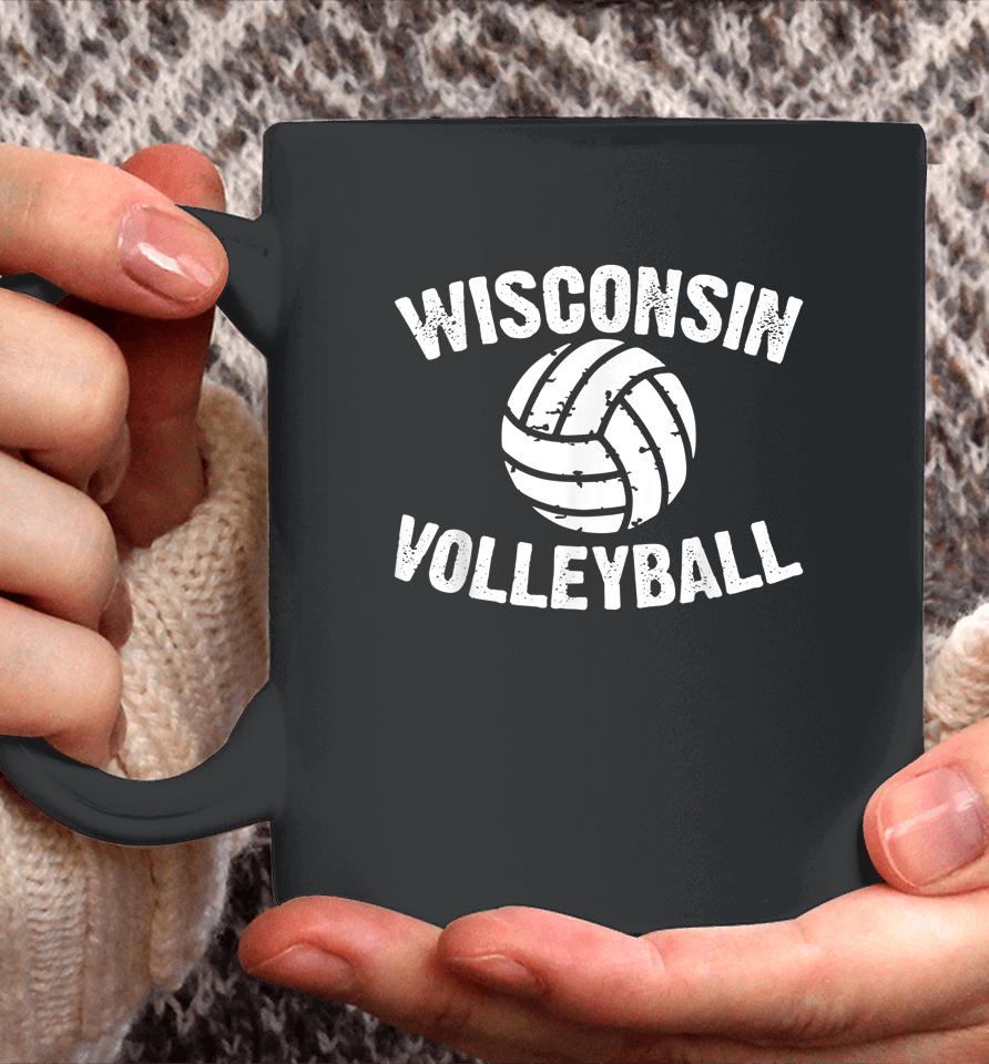 Wisconsin Volleyball Coffee Mug