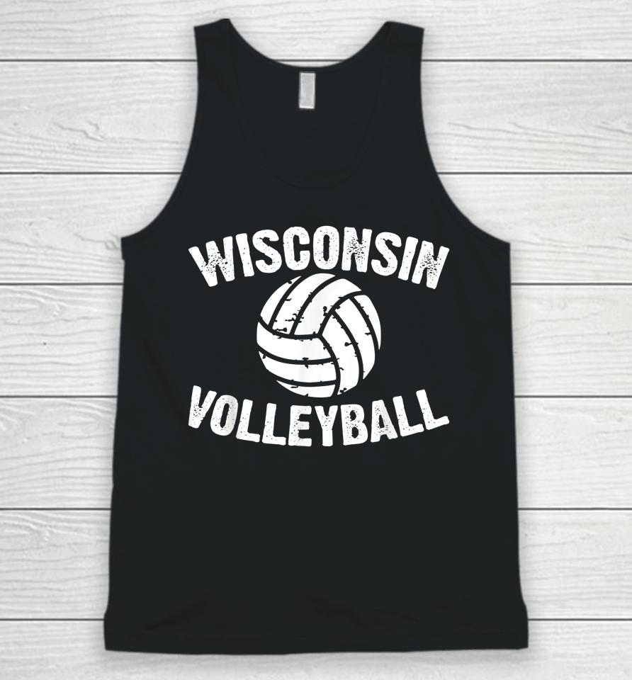 Wisconsin Volleyball Unisex Tank Top