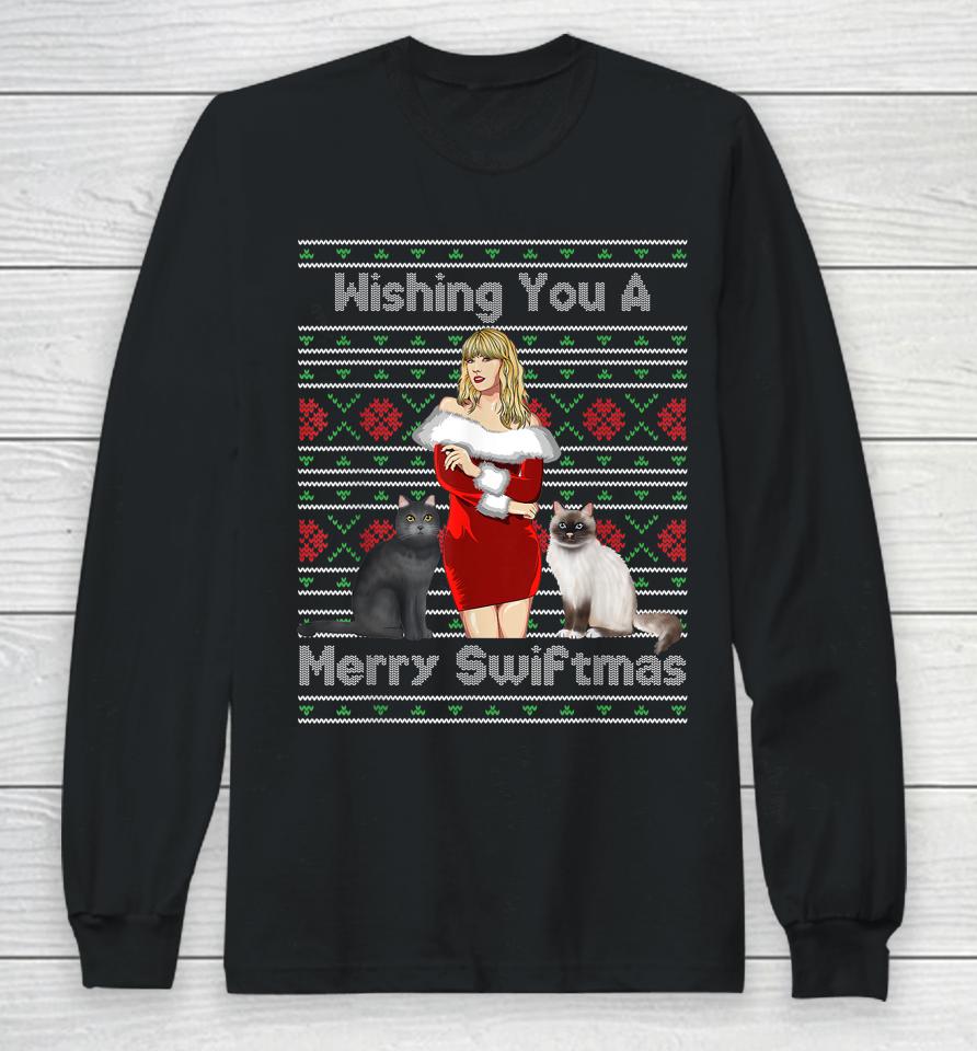 Wishing You A Merry Swiftmas Long Sleeve T-Shirt