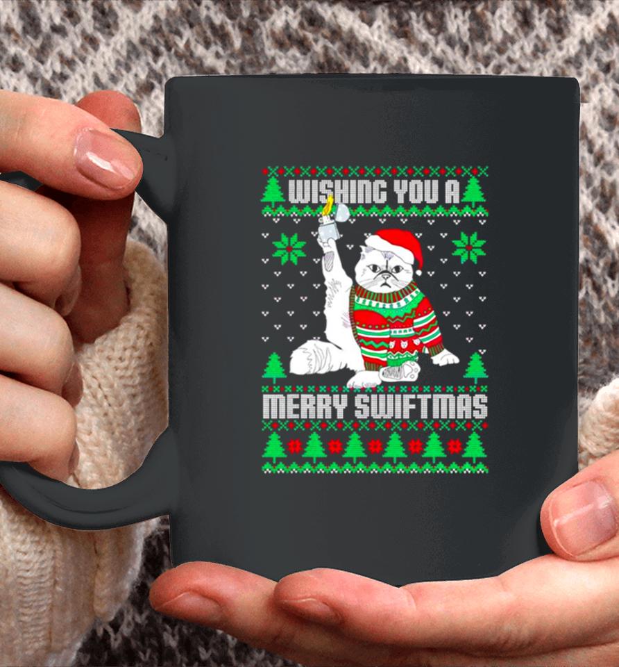 Wishing You A Merry Swiftmas Ugly Christmas Coffee Mug