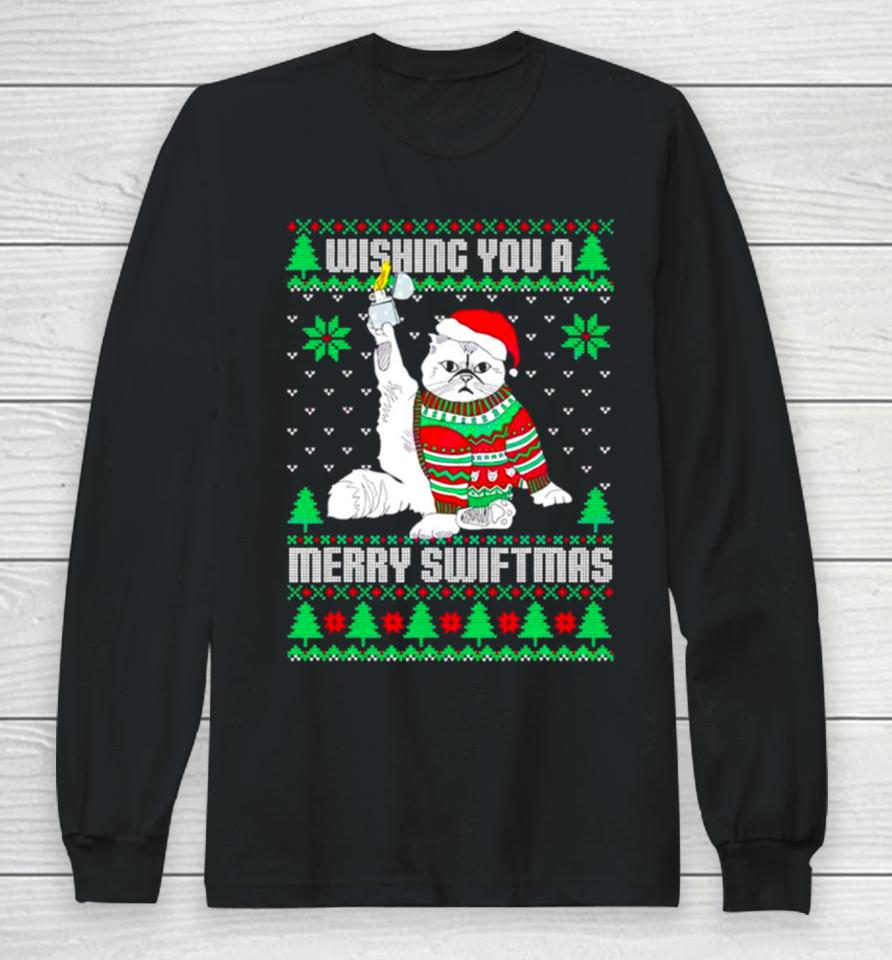 Wishing You A Merry Swiftmas Ugly Christmas Long Sleeve T-Shirt