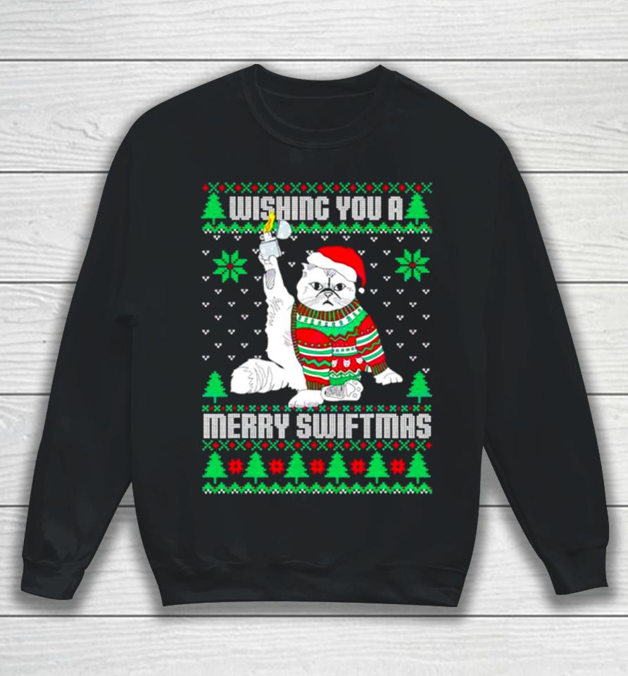 Wishing You A Merry Swiftmas Ugly Christmas Sweatshirt