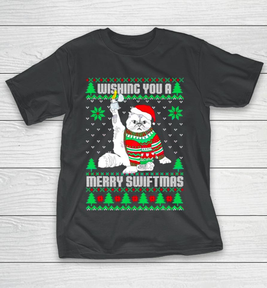 Wishing You A Merry Swiftmas Ugly Christmas T-Shirt