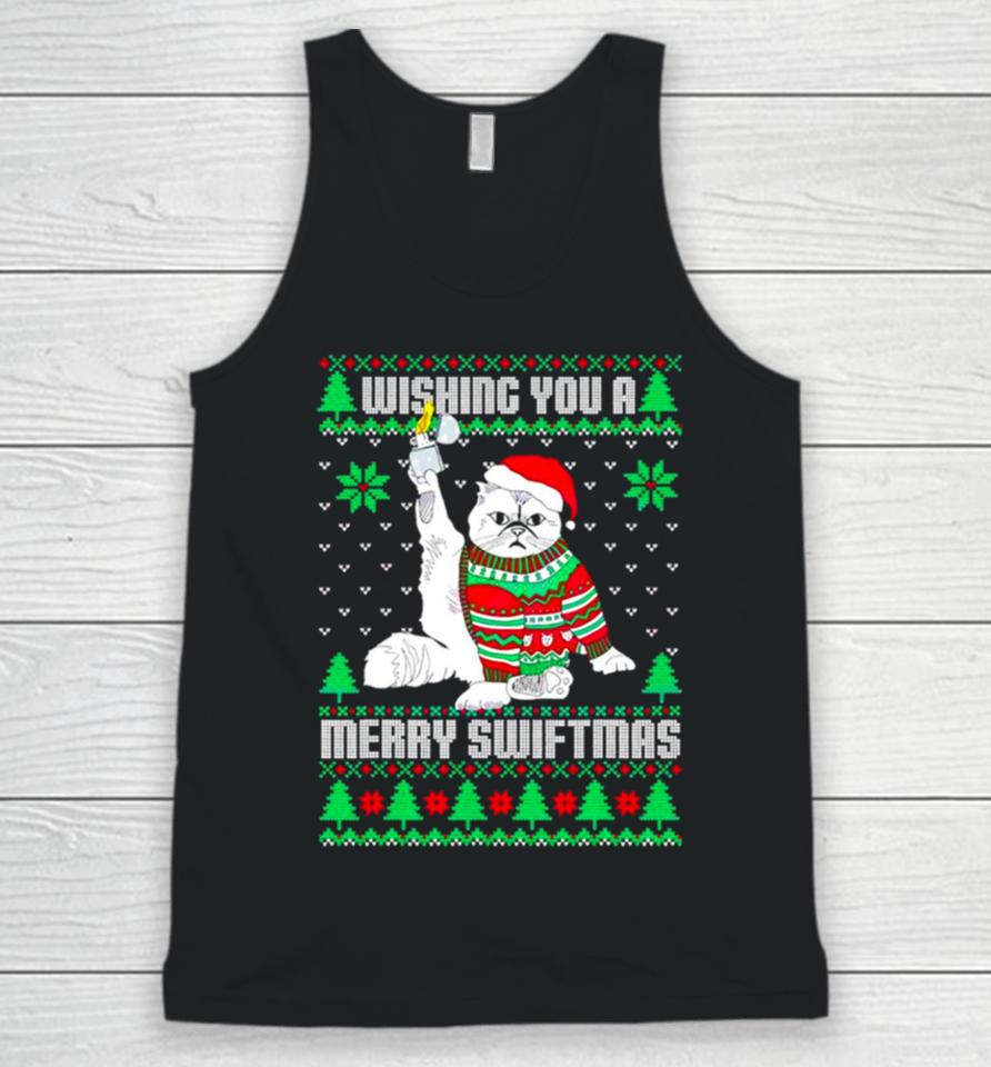 Wishing You A Merry Swiftmas Ugly Christmas Unisex Tank Top