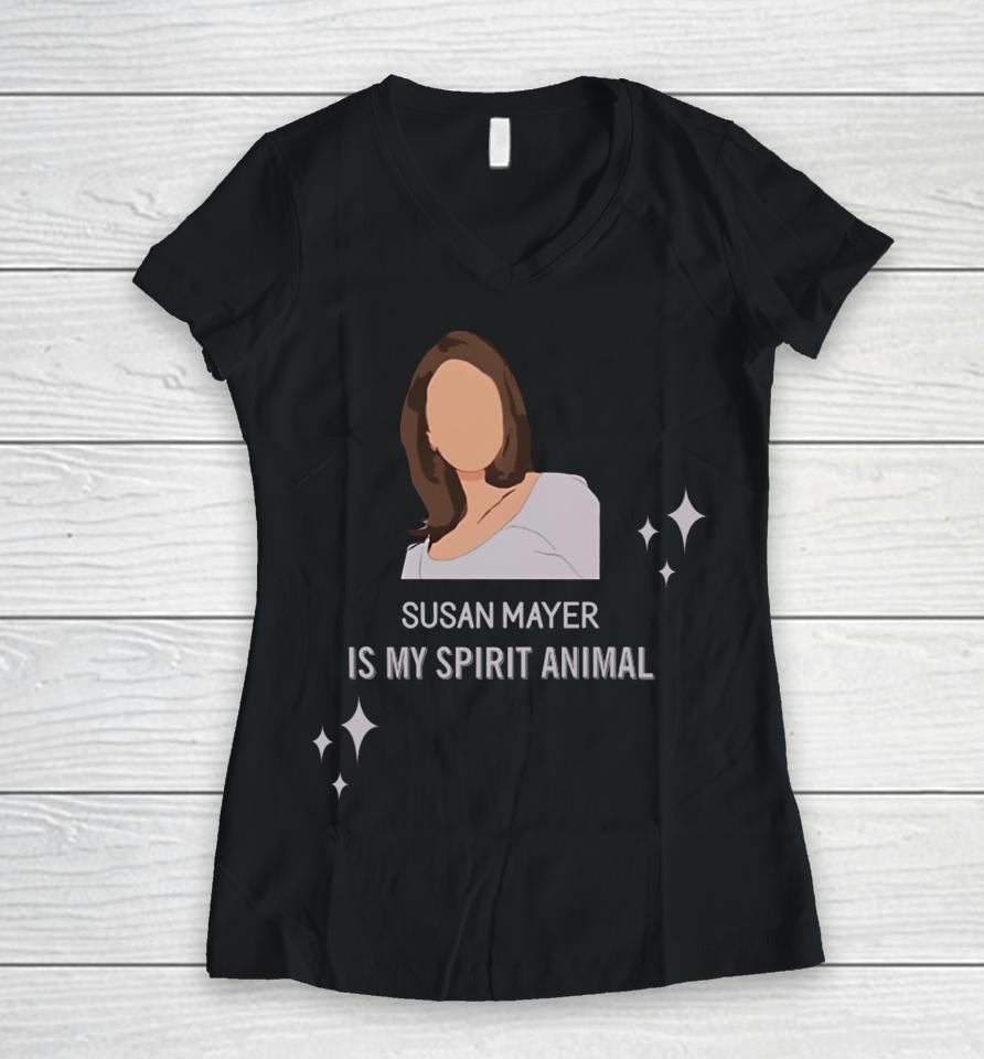Wisteriawomen Susan Mayer Is My Spirit Animal Women V-Neck T-Shirt