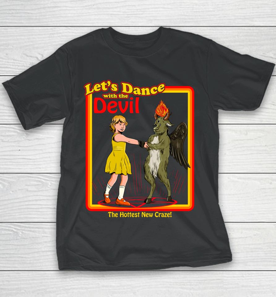 Witchcraft Let's Dance With The Devil Baphomet Satanic Funny Youth T-Shirt