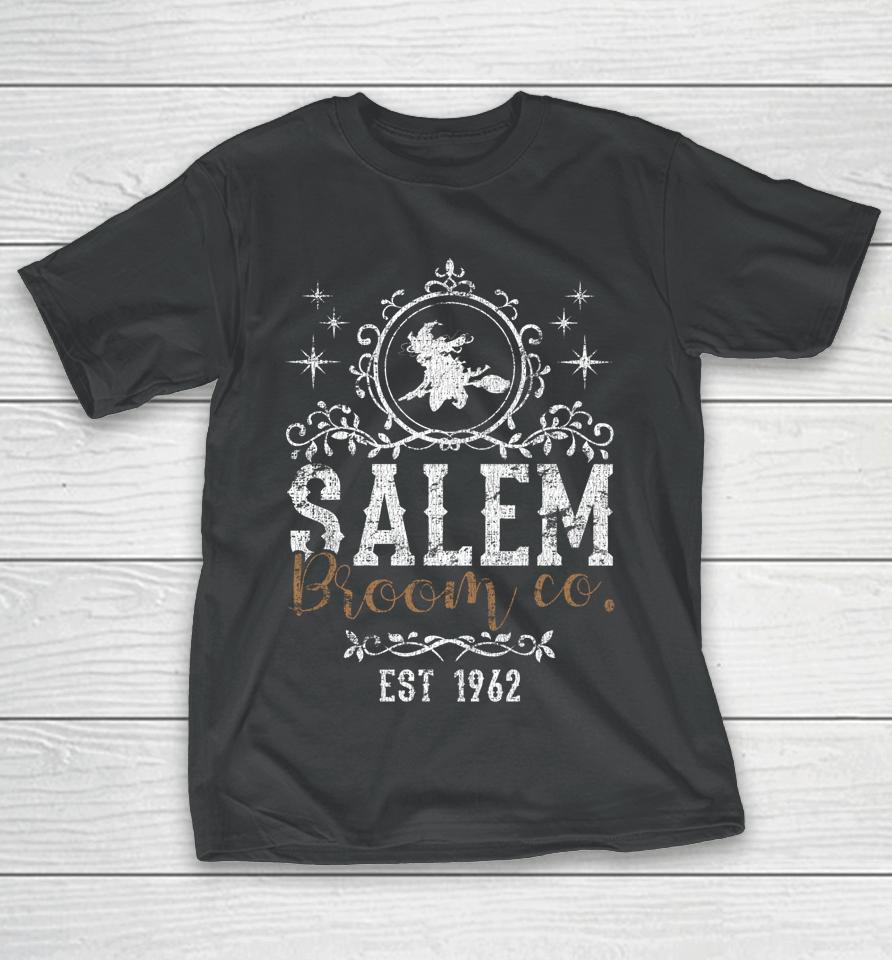 Witches Salem Broom Company Grunge Halloween Women's Witch T-Shirt