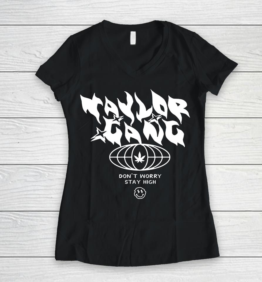 Wiz Khalifa Taylor Gang Women V-Neck T-Shirt