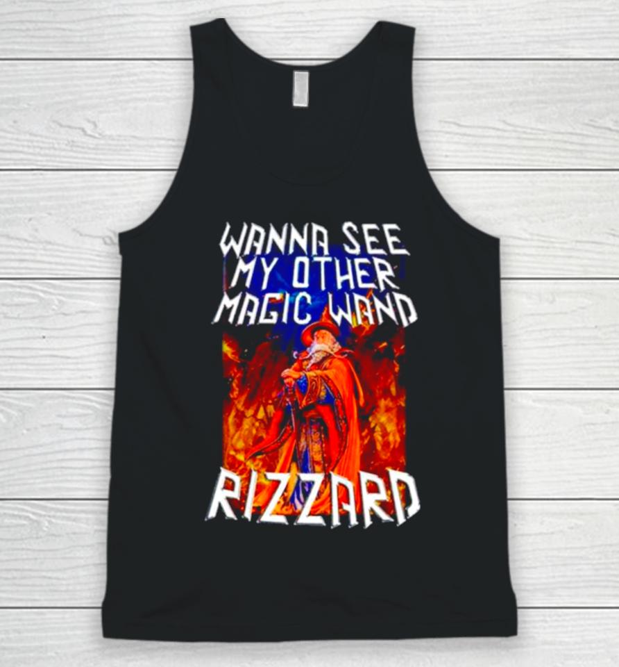 Wizard Wanna See My Other Magic Wand Rizzard Unisex Tank Top