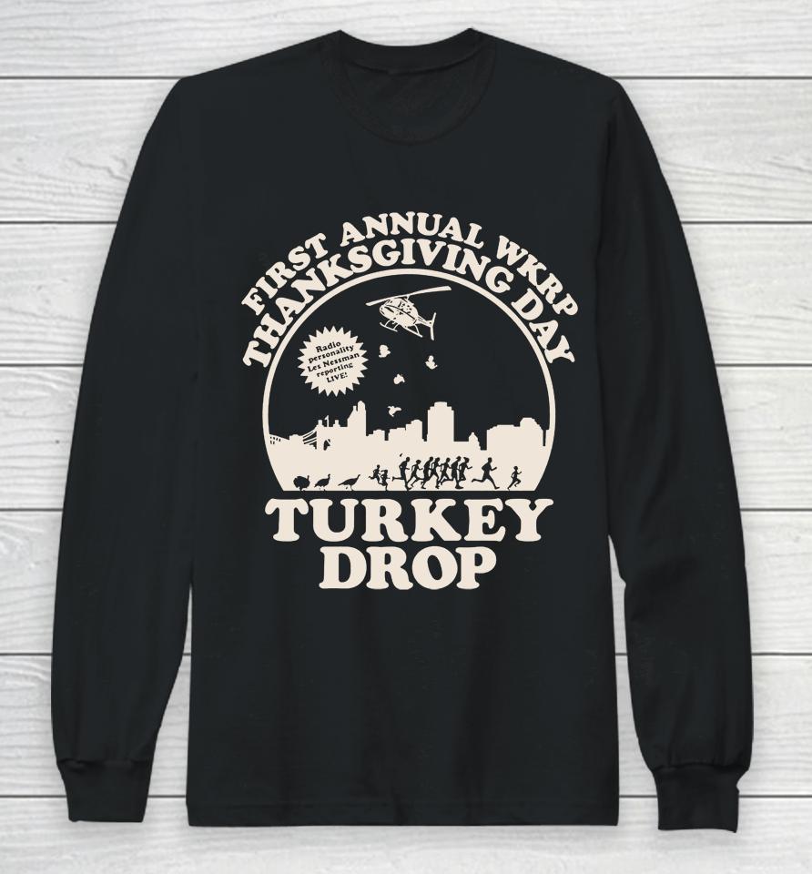Wkrp Turkey Drop Thanksgiving Days Long Sleeve T-Shirt