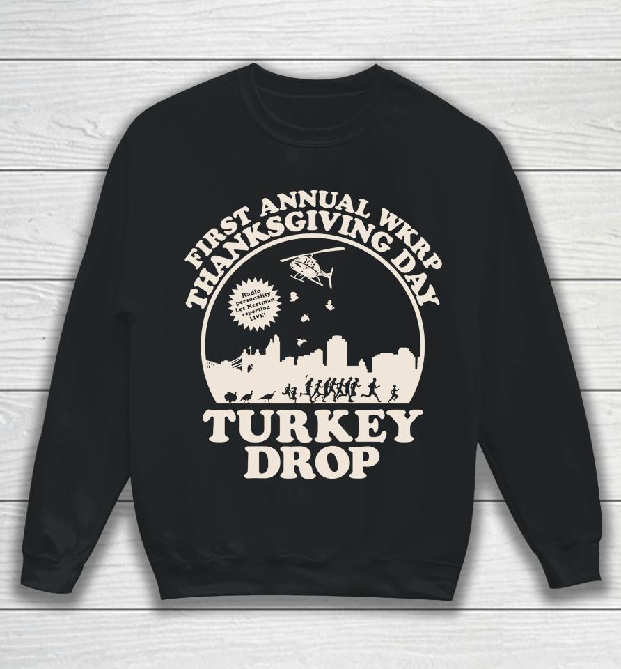 Wkrp Turkey Drop Thanksgiving Days Sweatshirt