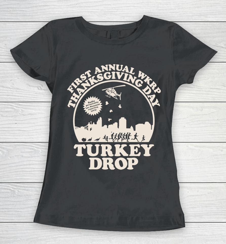 Wkrp Turkey Drop Thanksgiving Days Women T-Shirt