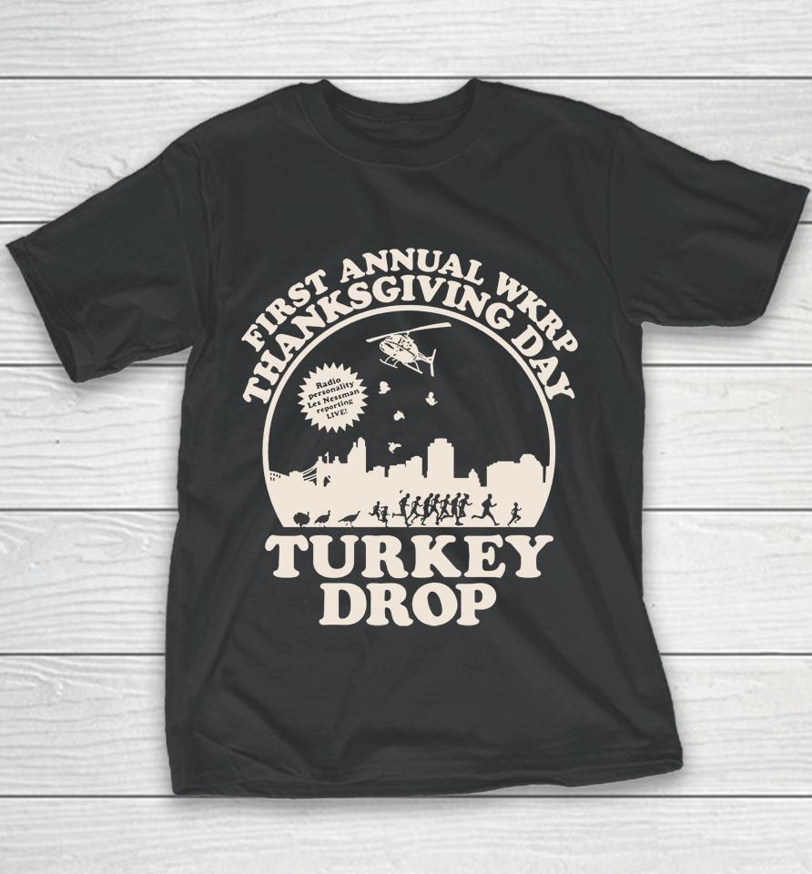 Wkrp Turkey Drop Thanksgiving Days Youth T-Shirt