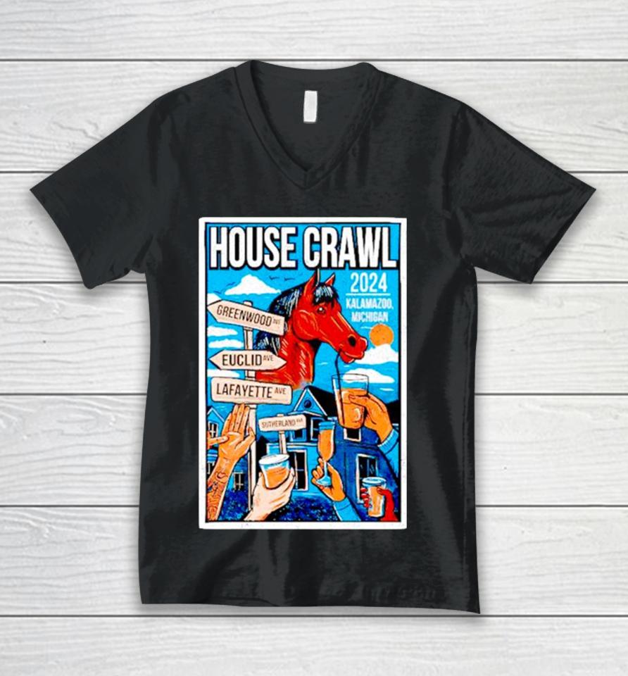 Wmu House Crawl 24 Unisex V-Neck T-Shirt