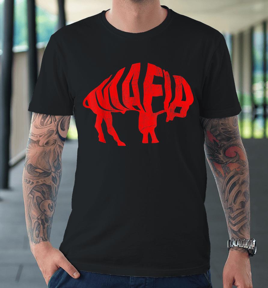 Wny Pride Faded Red Buffalo Premium T-Shirt